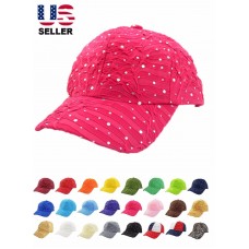 Rhinestone Baseball Cap Glitter Sequin Sparkly Bling Mujer Summer Hat Sun Lady  eb-53544775